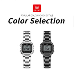 silver black and all black color comparison - OLEVS 1111