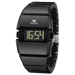 OLEVS 1112 – Men's Futuristic Cyber Cuff Digital Watch