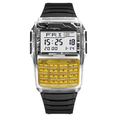 retro digital calculator watch view 1 - OLEVS 1126