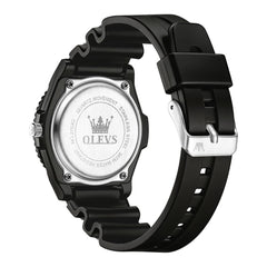 OLEVS 2703 Ultra Light Casual Sport Watch for Men Women - All Black Watch | Olevs Watch Store