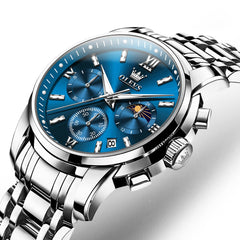 multifunction chronograph watch detail - OLEVS 2718