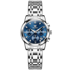 OLEVS 2858 – Women's Elegant Moon Phase Chronograph Watch