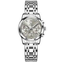 OLEVS 2858 – Women's Elegant Moon Phase Chronograph Watch