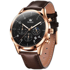 OLEVS 2882 – Men's Luxury Moon Phase Chronograph Watch