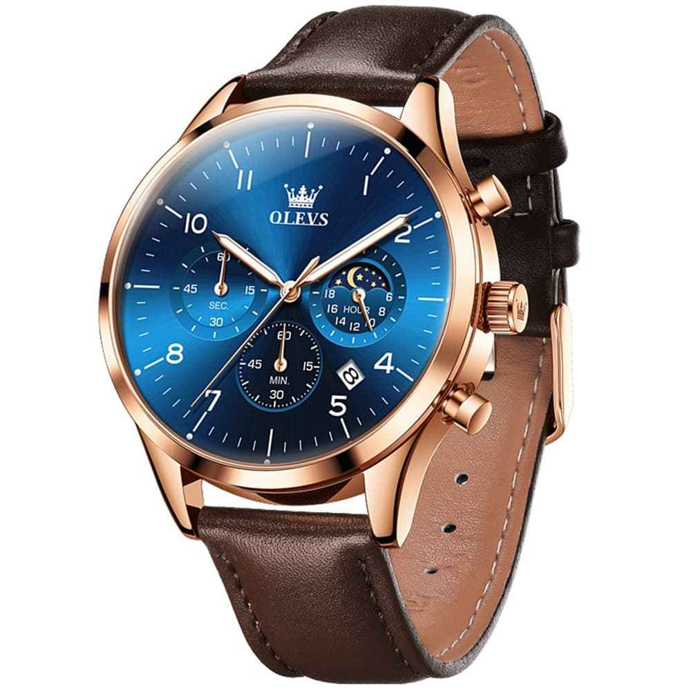 OLEVS 2882 – Men's Luxury Moon Phase Chronograph Watch