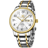 OLEVS 2891 Classic Digital Dial Couples Watch for Men Women - Intergolden White Watch | Olevs Watch Store