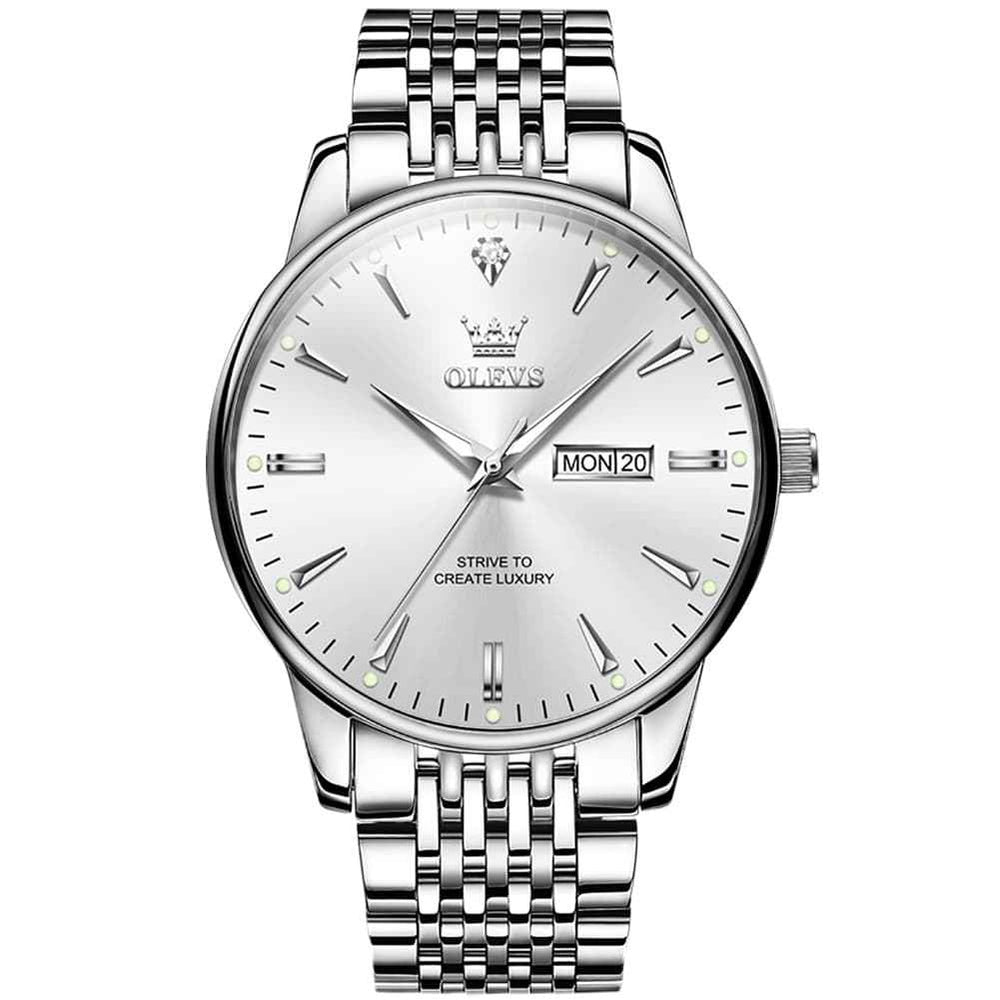 OLEVS 2929 – Men's Minimalist Day Date Quartz Watch