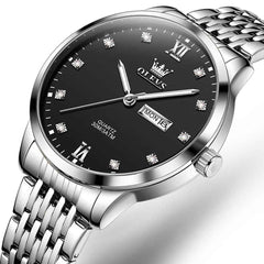 OLEVS 2943 – Men's Ultra Thin Diamond Dial Quartz Watch