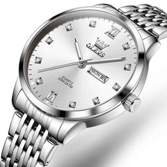 OLEVS 2943 – Men's Ultra Thin Diamond Dial Quartz Watch