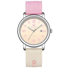 OLEVS 2991 – Couples' Nylon Strap Casual Retro Quartz Watch