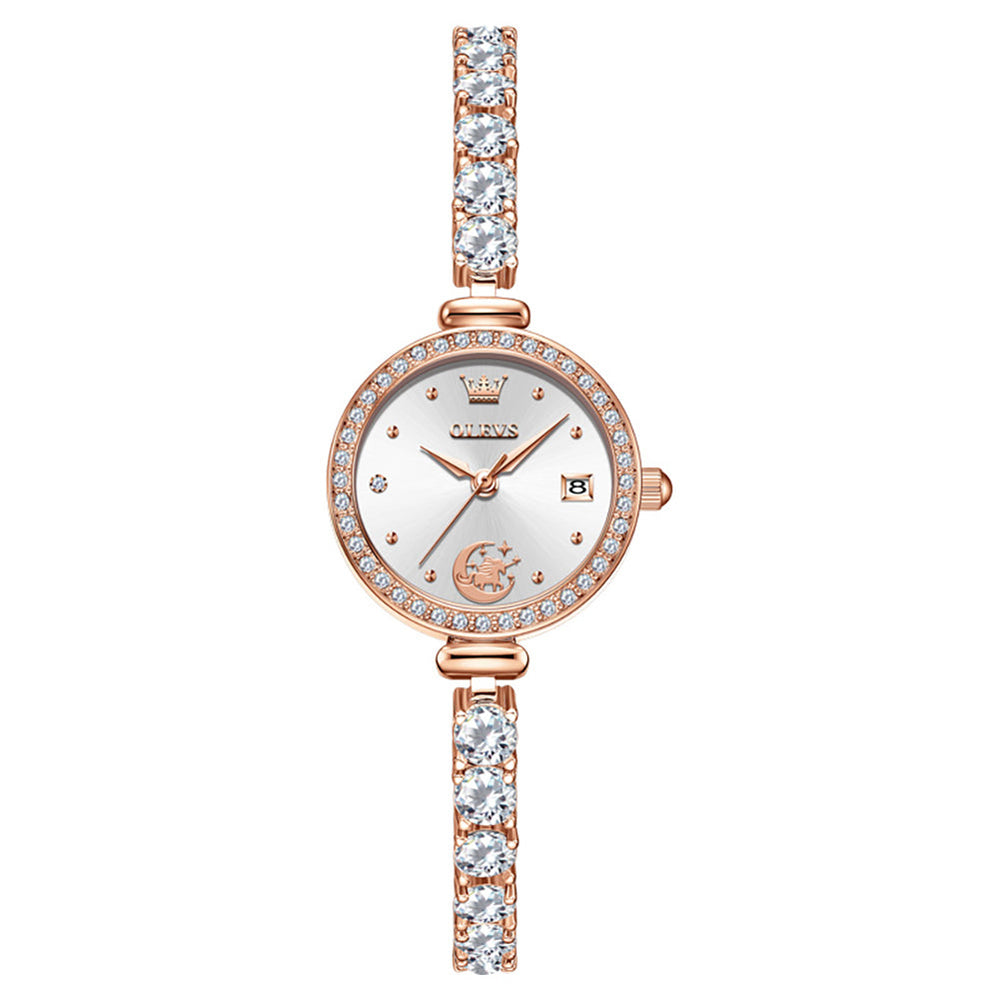 unicorn crystal bracelet quartz watch product view 344 (2) - OLEVS 2998