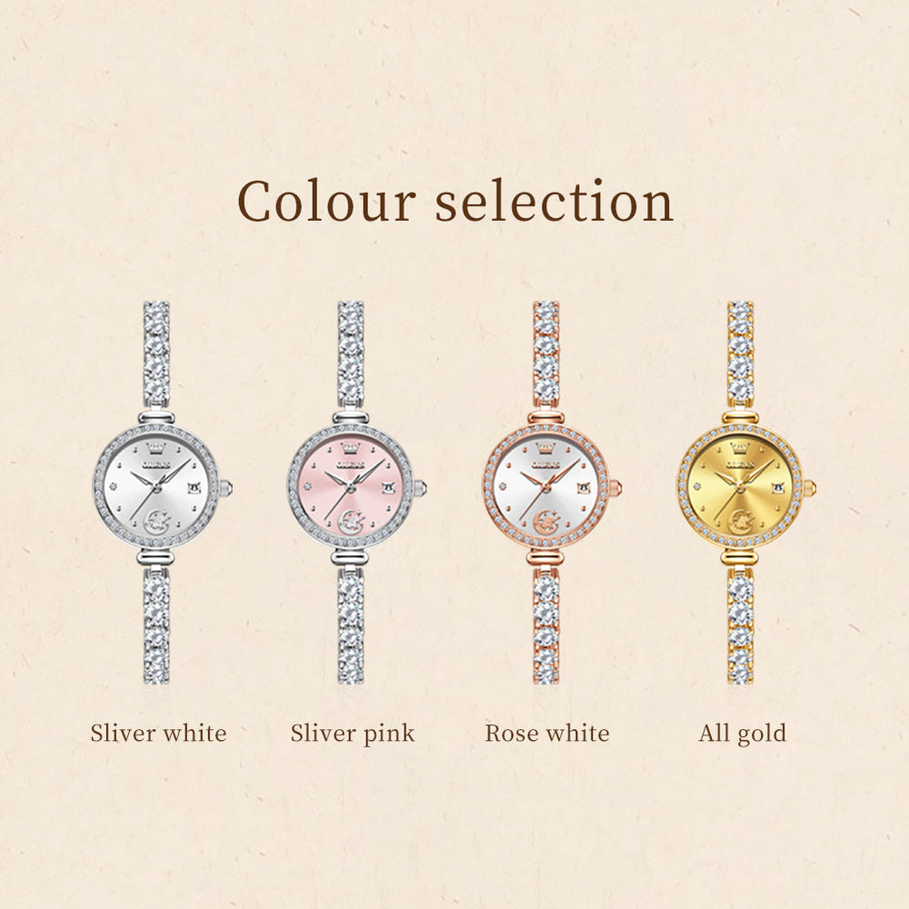 unicorn crystal bracelet quartz watch product view 89 - OLEVS 2998