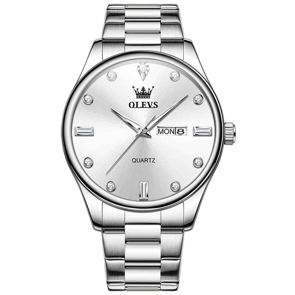 OLEVS 3621 – Men's Minimalist Diamond Quartz Watch