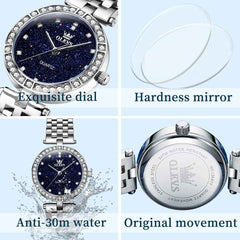 OLEVS 3641 – Women's Starry Sky Diamond Quartz Watch