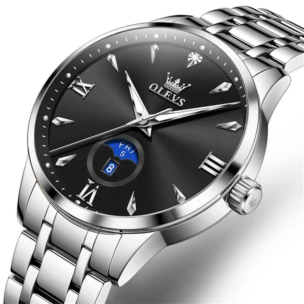 OLEVS 3646 – Men's Diamond Mirror Calendar Quartz Watch