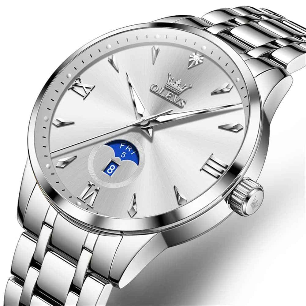 OLEVS 3646 – Men's Diamond Mirror Calendar Quartz Watch