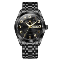 OLEVS 3666 – Men's Quartz Luminous Stainless Steel Watch