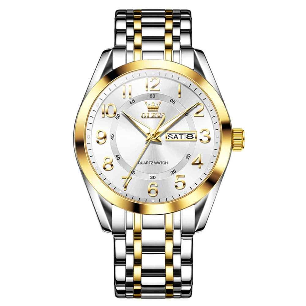 OLEVS 3666 – Men's Quartz Luminous Stainless Steel Watch