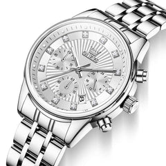 OLEVS 3669 – Women's Quartz Multi Dial Diamond Watch
