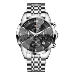 OLEVS 3673 – Men's Quartz 3D Rhombic Mirror Chronograph Watch