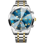 OLEVS 3675 – Men's Quartz 3D Rhombic Roman Chronograph Watch