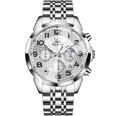 OLEVS 3676 – Men's Quartz 3D Rhombic Chronograph Watch