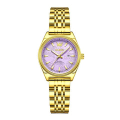 OLEVS 3703 – Elegant Textured Dial Stainless Steel Womens Watch