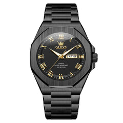 OLEVS 3727 – Men's Geometric Luminous Quartz Watch