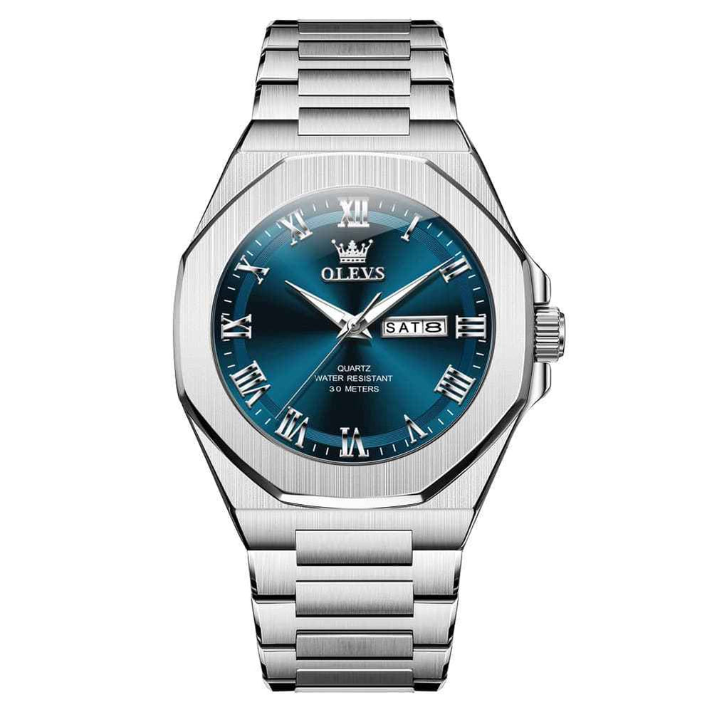 OLEVS 3727 – Men's Geometric Luminous Quartz Watch