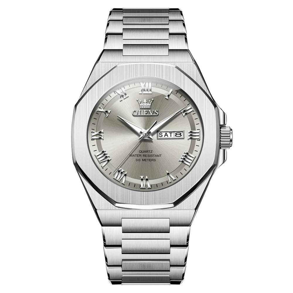OLEVS 3727 – Men's Geometric Luminous Quartz Watch