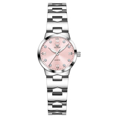 OLEVS 3735 Elegant Small Dial Luminous Quartz Watch for Women - Silver Blue Watch | Olevs Watch Store