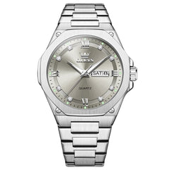 OLEVS 3736 Polygonal Diamond Quartz Watch for Men - Gold Watch | Olevs Watch Store