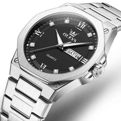 OLEVS 3736 – Men's Polygonal Diamond Quartz Watch