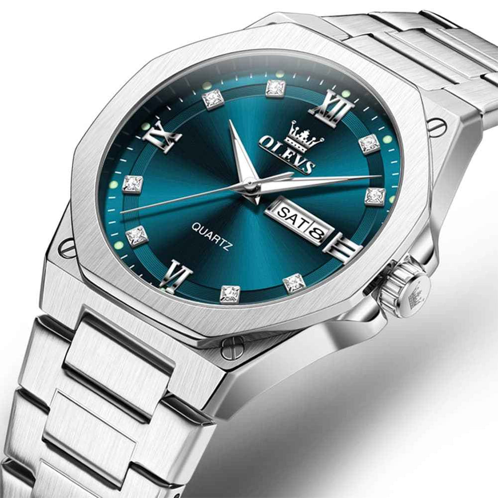 OLEVS 3736 – Men's Polygonal Diamond Quartz Watch