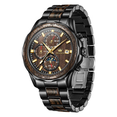 Ebony Black front view - OLEVS 3750