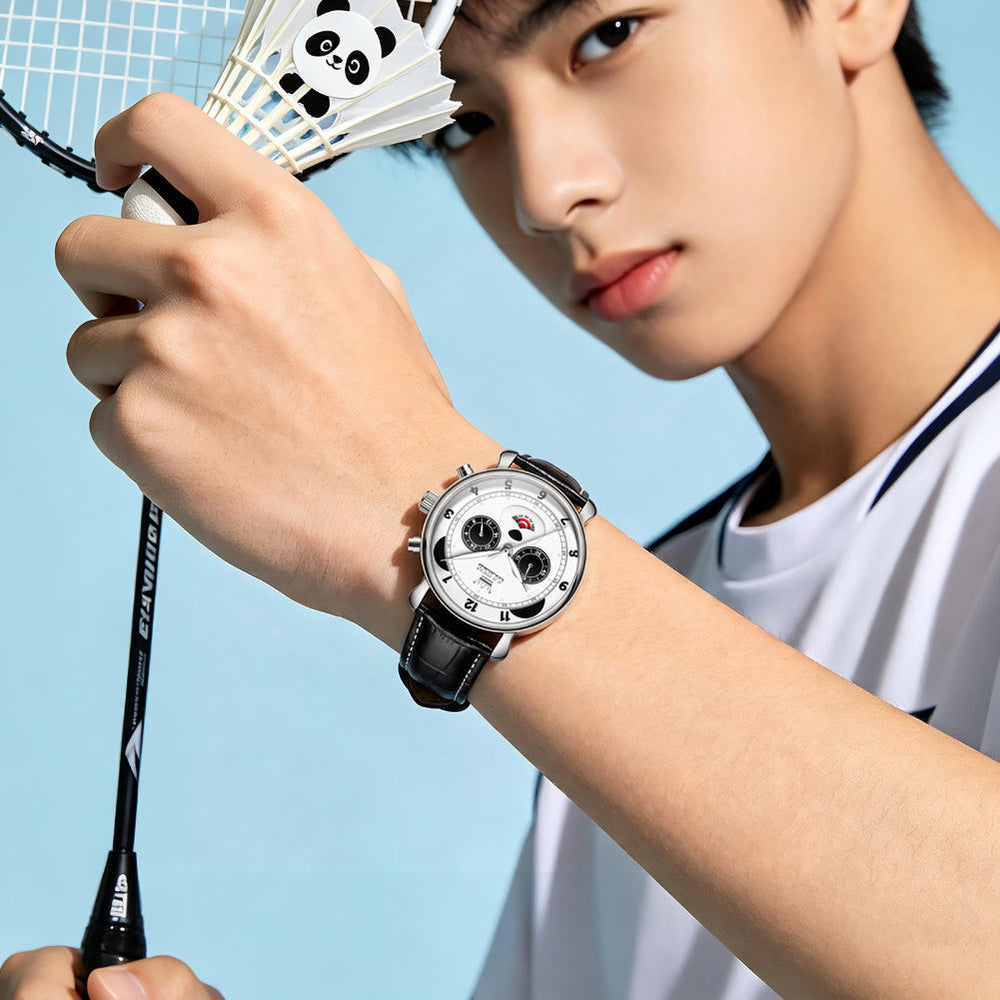 black dial casual watch styling - OLEVS 3753