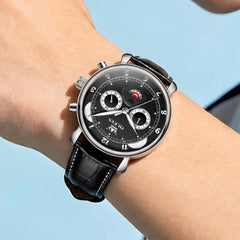 white dial casual watch styling - OLEVS 3753