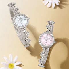 silver white and pink color comparison - OLEVS 5699