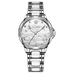 OLEVS 6610 – Women's Automatic Mechanical Ceramic Dragonfly Watch
