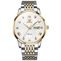 OLEVS 6630 – Men's Sunburst Dial Mechanical Watch
