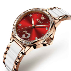 OLEVS 6631 – Women's Ceramic Mechanical Skeleton Watch