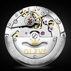 OLEVS 6635 Stainless Steel Automatic Mechanical Watch for Men - All Gold Watch | Olevs Watch Store
