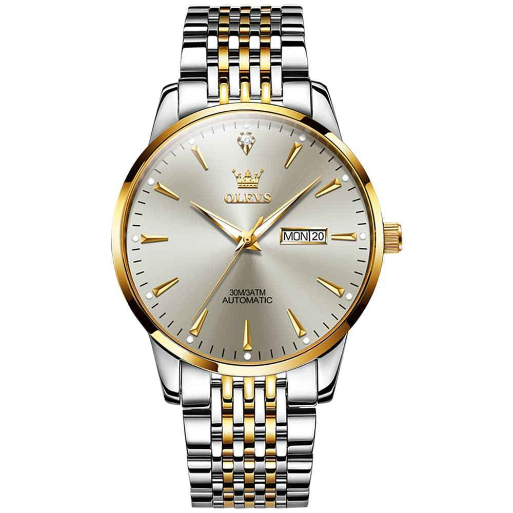 OLEVS 6635 – Men's Stainless Steel Automatic Mechanical Watch