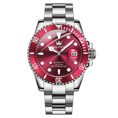 OLEVS 6650 – Men's Stainless Steel Mechanical Dive Watch