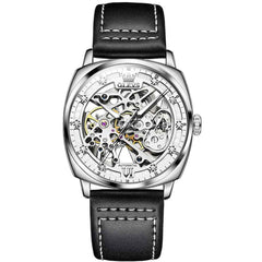 OLEVS 6651 – Men's Tonneau Skeleton Mechanical Watch