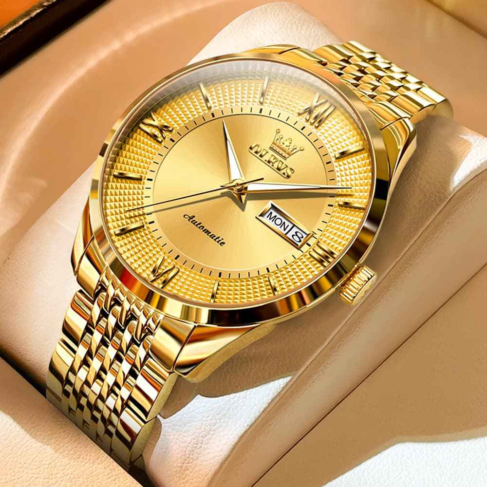 OLEVS 6657 – Men's Stainless Steel Automatic Mechanical Watch