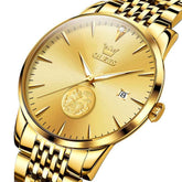 OLEVS 6665 – Men's Stainless Steel Pi Xiu Lucky Mechanical Watch