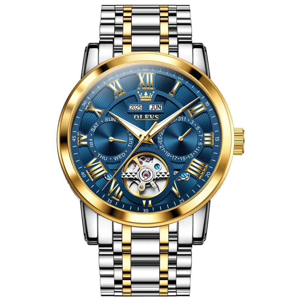 OLEVS 6668 – Men's Stainless Steel Mechanical Multifunction Watch