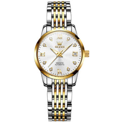 OLEVS 6673 – Women's Diamond Automatic Stainless Steel Watch