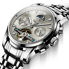 OLEVS 6678 Mechanical Moon Phase Automatic Watch for Men - All Gold Watch | Olevs Watch Store